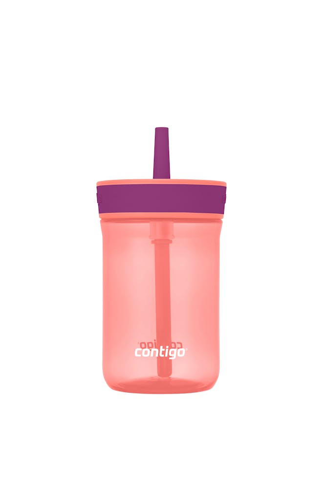Kids’ Leighton Straw Tumbler with Spill-Proof Leak-Proof Lid, 14oz K4