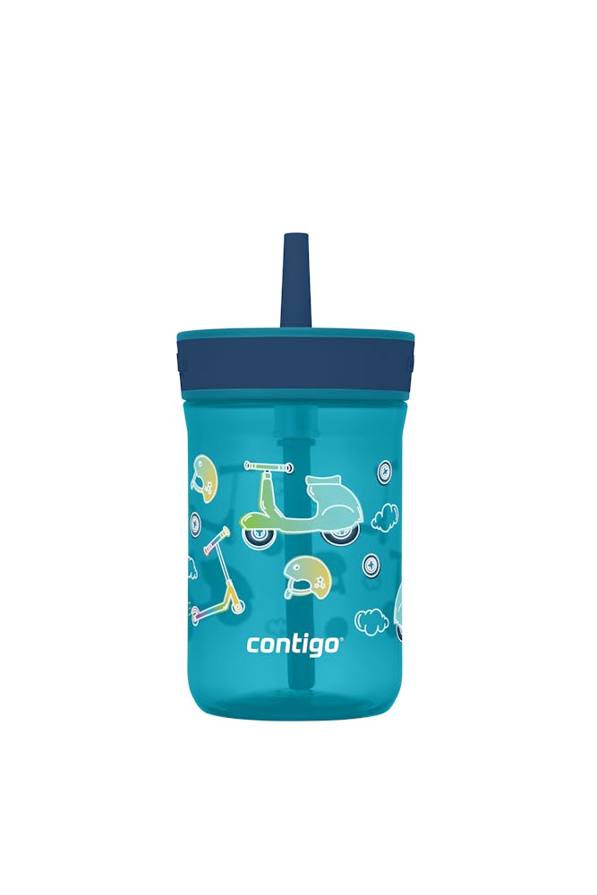 Kids’ Leighton Straw Tumbler with Spill-Proof Leak-Proof Lid, 14oz K4