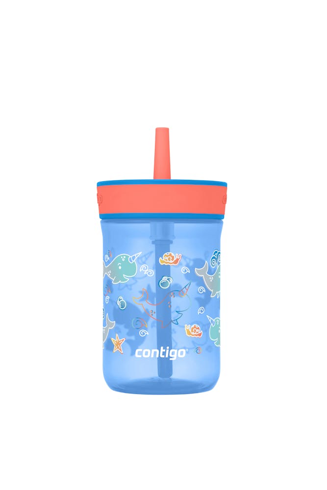 Kids’ Leighton Straw Tumbler with Spill-Proof Leak-Proof Lid, 14oz K4