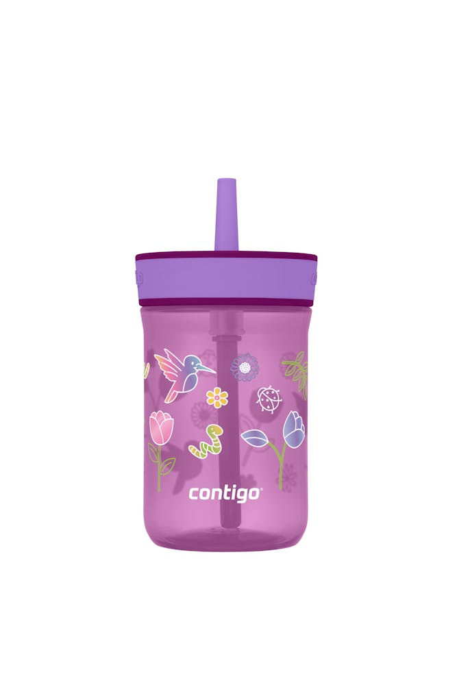 Kids’ Leighton Straw Tumbler with Spill-Proof Leak-Proof Lid, 14oz K4